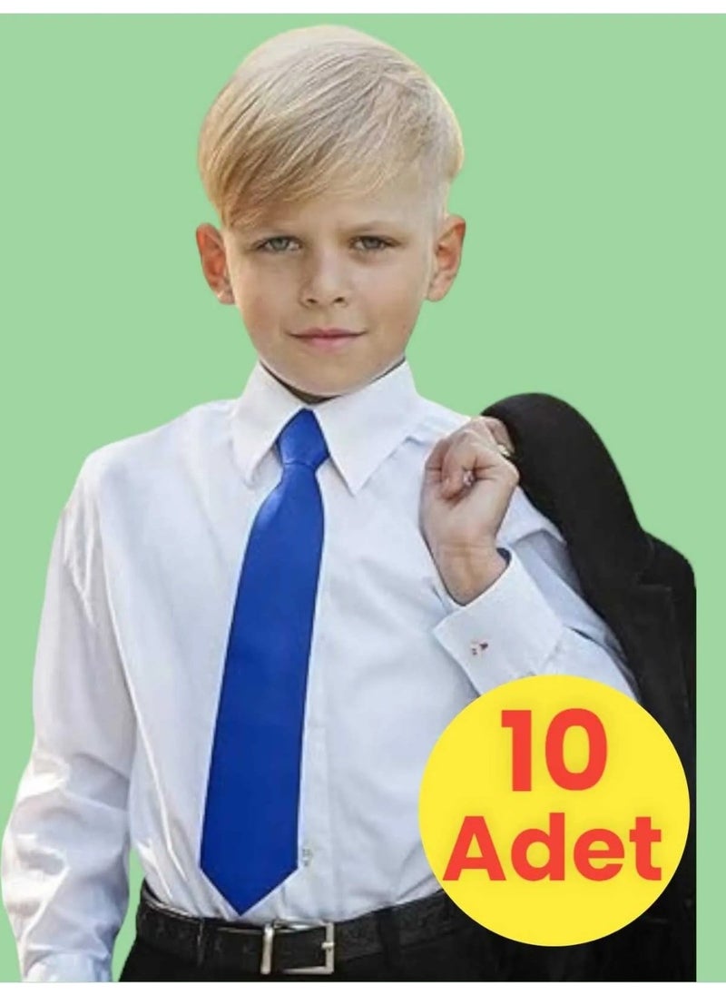 Unisex 5 - 10 Years Old Children's Elastic Tie 10 Pieces