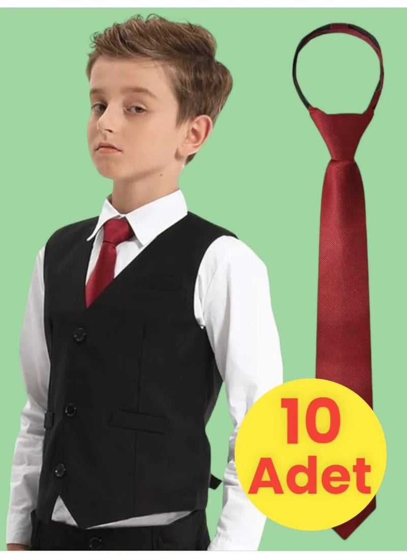 Unisex 5 - 10 Years Old Children's Elastic Tie 10 Pieces