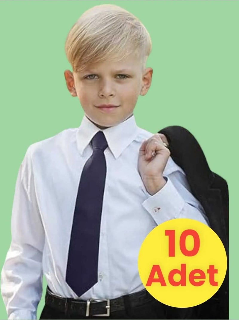 Unisex 5 - 10 Years Old Children's Elastic Tie 10 Pieces