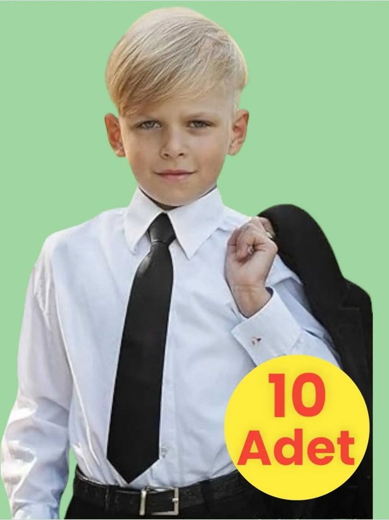 Unisex 5 - 10 Years Old Children's Elastic Tie 10 Pieces