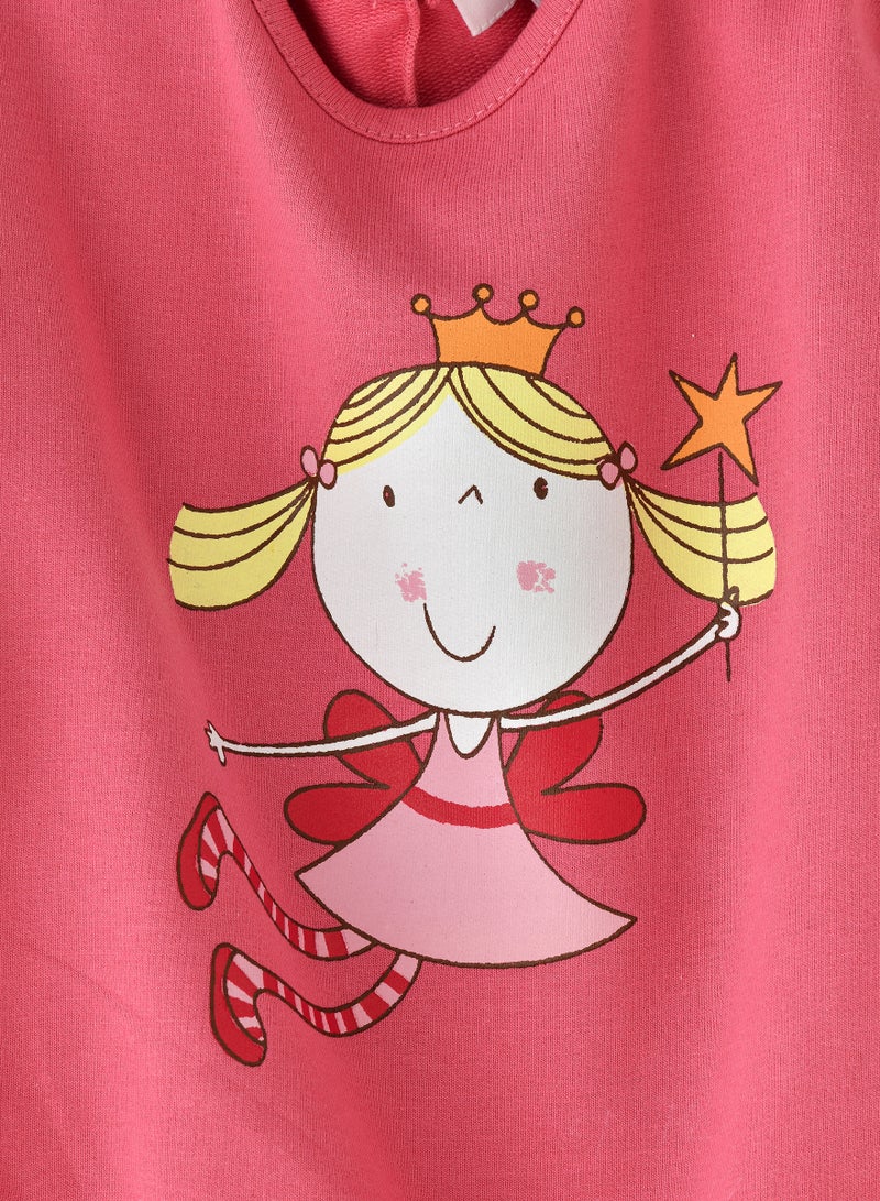 Girls' Fairy Print Sweatshirt