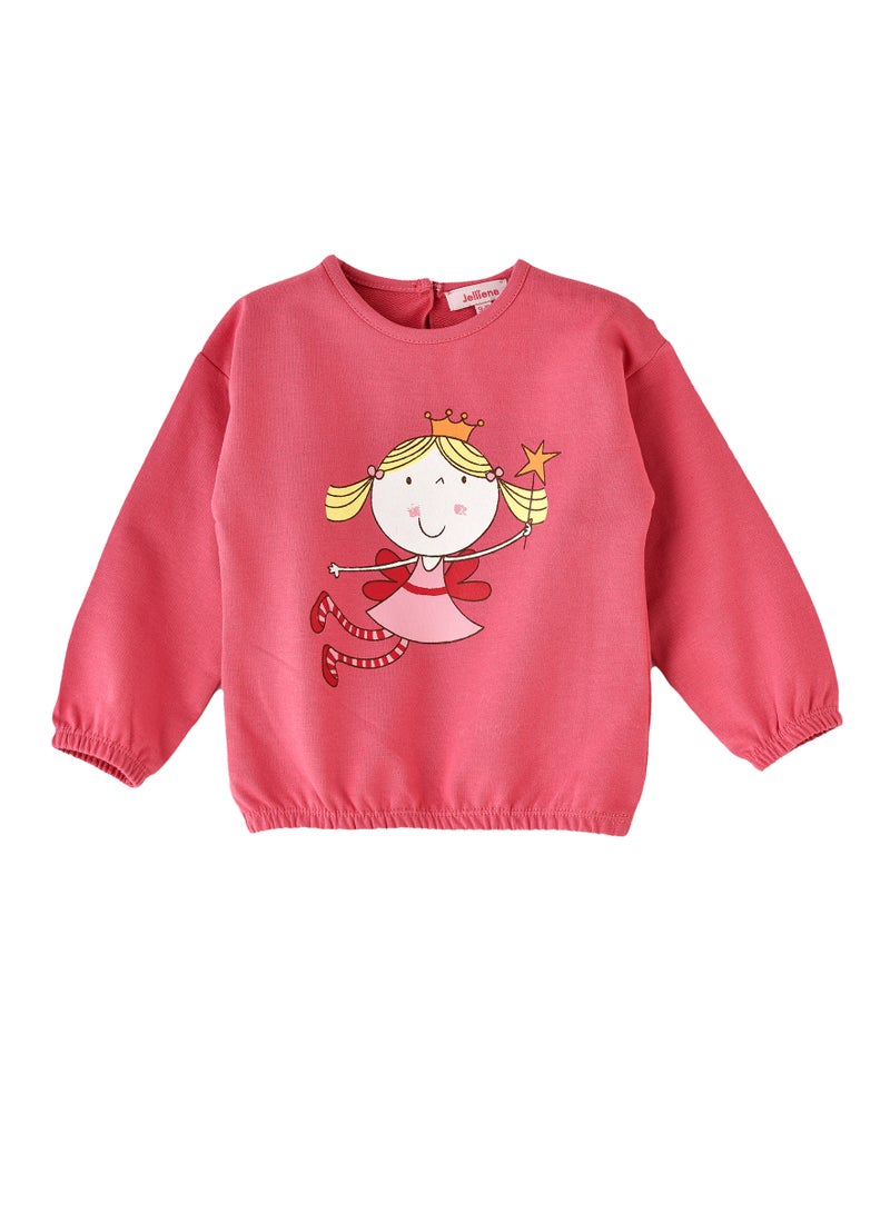 Girls' Fairy Print Sweatshirt