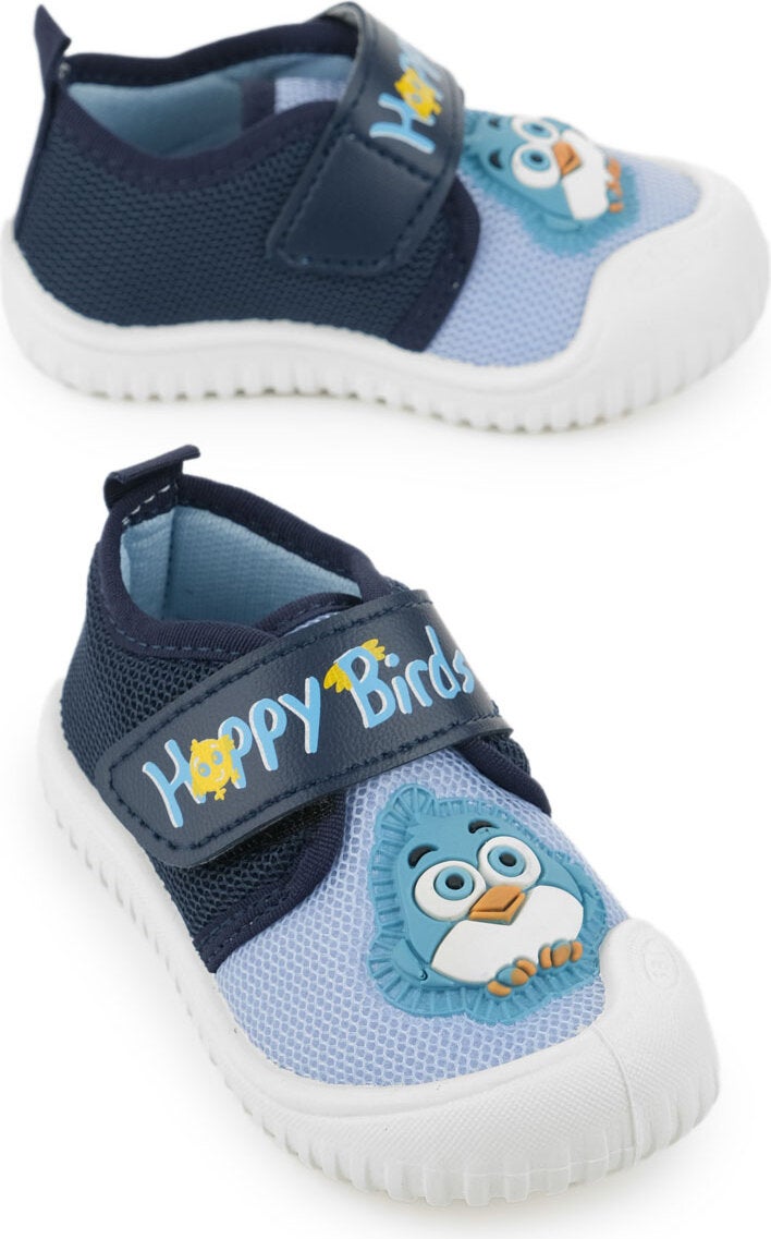 Summer Baby Boys Linen Happy Bird Velcro Adjustable Shoes