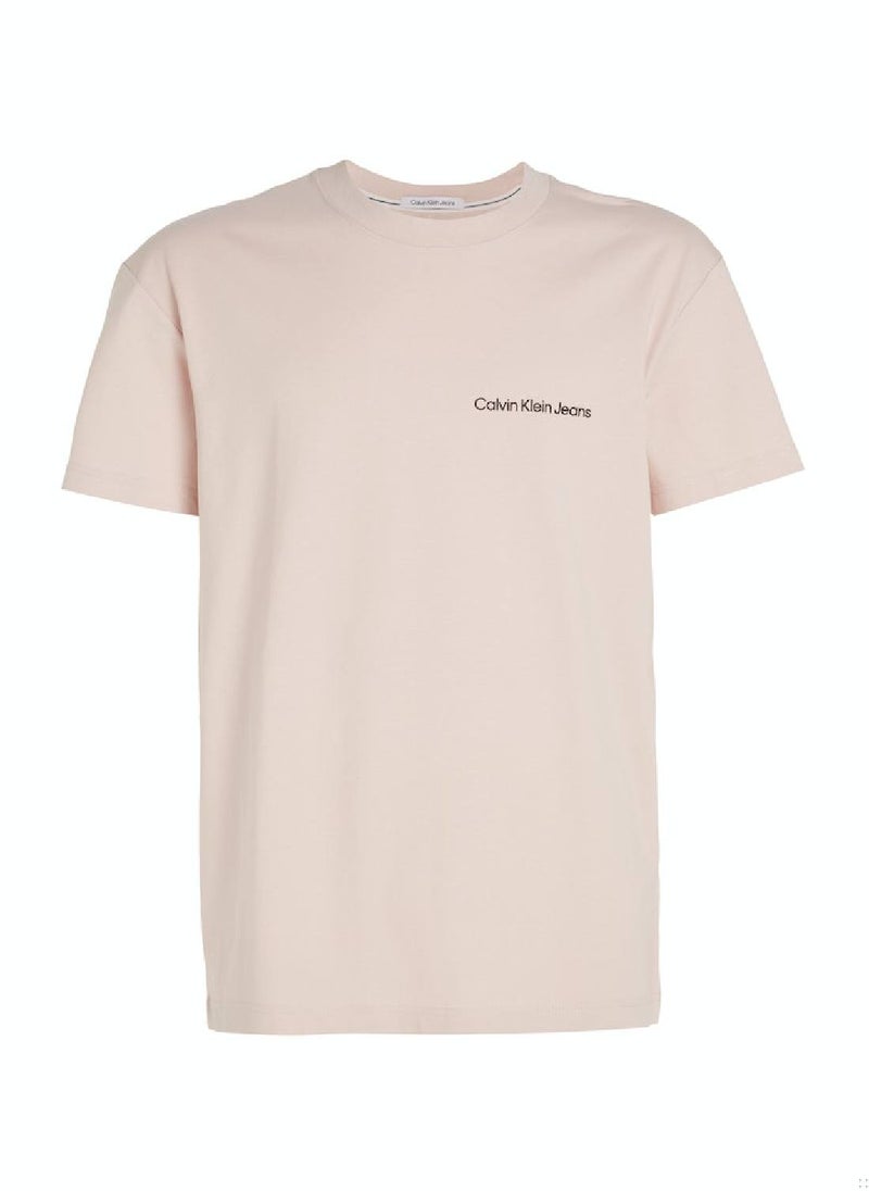 Men's Institutional T-Shirt - Cotton, Pink