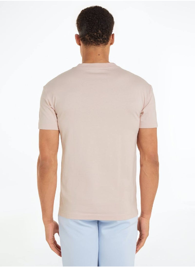 Men's Institutional T-Shirt - Cotton, Pink