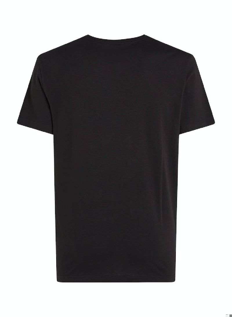 Men's Logo T-Shirt -  cotton jersey, Black