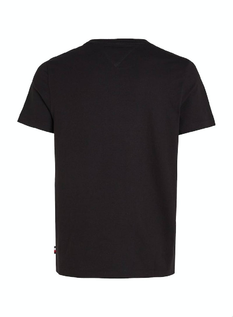 Men's Small Logo T-Shirt - Cotton, Black