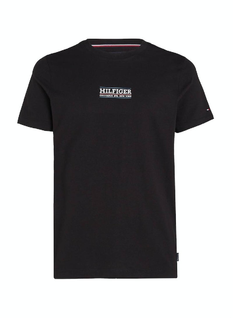 Men's Small Logo T-Shirt - Cotton, Black