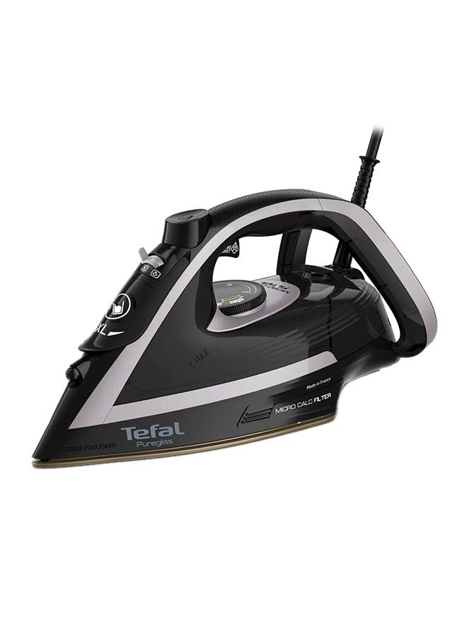 TEFAL Steam Iron | Puregliss | 3000 W |Anti-Stain Protection | Exceptional Glide | Safety Auto-Off | FV8062G0 270 ml 3000 W FV8062G0 Black