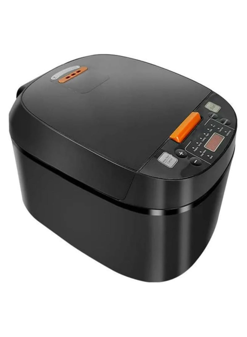 Multifunctional Electric Rice Cooker: Pressure Cooker, Steamer, Non-Stick/Compact Portable Kitchen Appliance for Rice, Soup, Vegetables/Ideal for Home, Small Kitchens, Travel Cooking