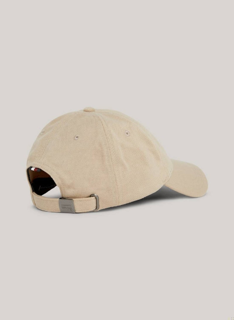 Men's 1985 Collection Pique Six-Panel Baseball Cap - Polyester, Beige