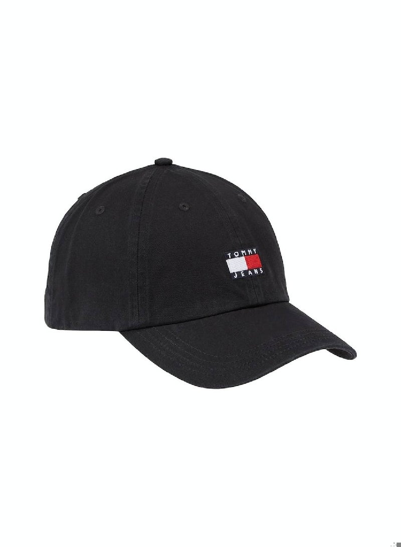 Men's Heritage Six-Panel Baseball Cap - Cotton, Black