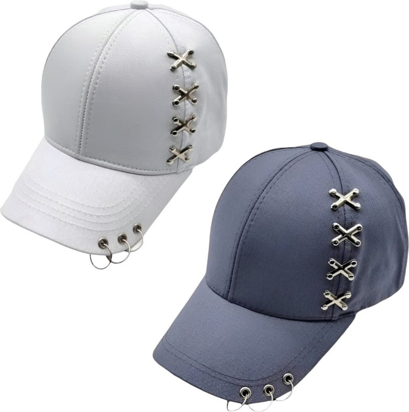 Punk Master Baseball Cap Hat Set of 2