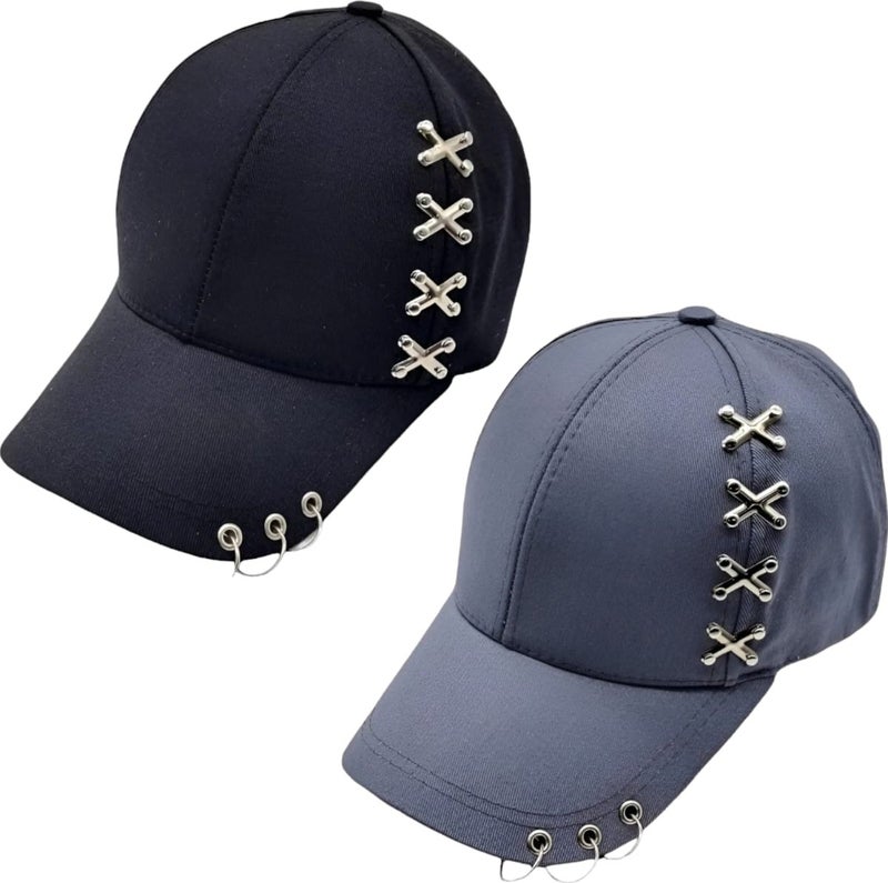 Punk Master Baseball Cap Hat Set of 2