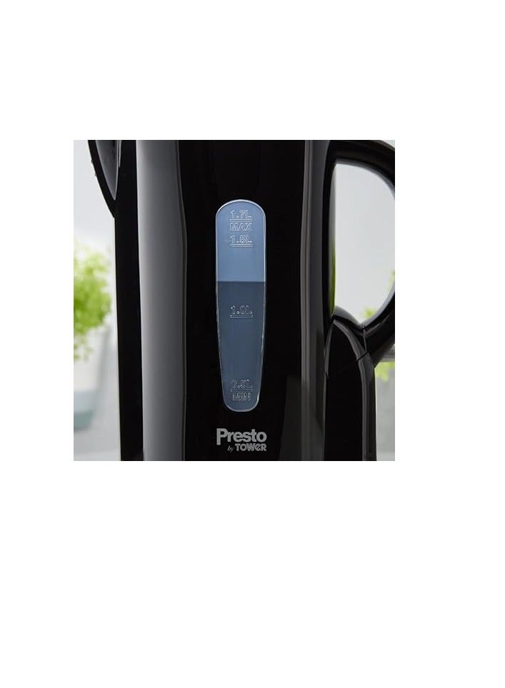 Kettle, Black Tower PT10053BLK Presto 1.7L Electric