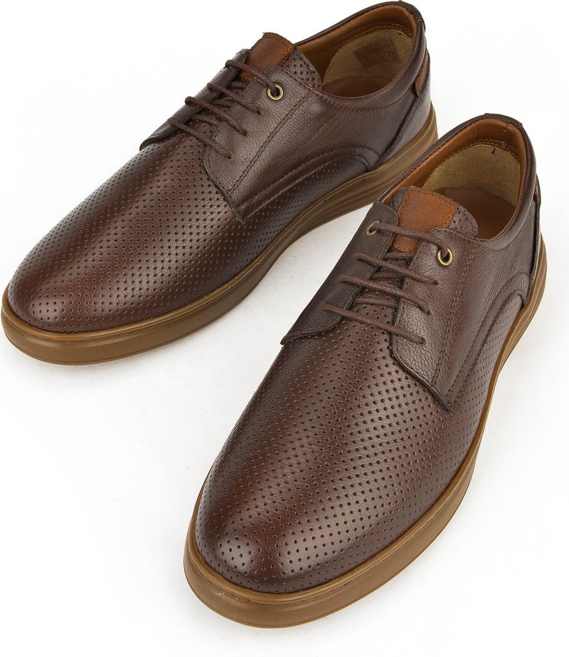 , Men's Leather Shoes 1411025Z946 Brown