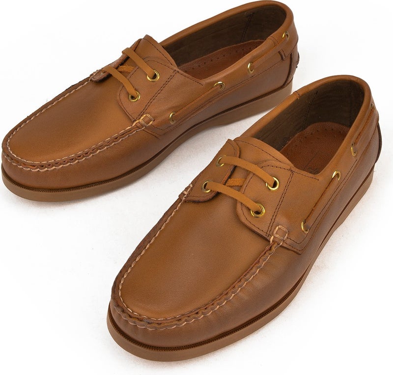 , Men's Genuine Leather Casual Shoes 141423Z33 Tan