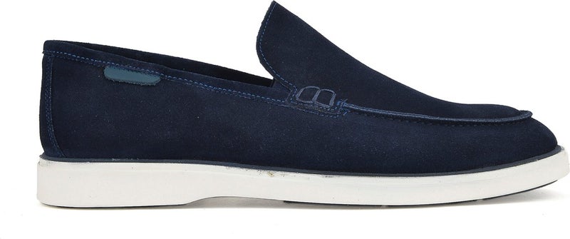 , Men's Genuine Leather Shoes 131745 560199 Navy Blue