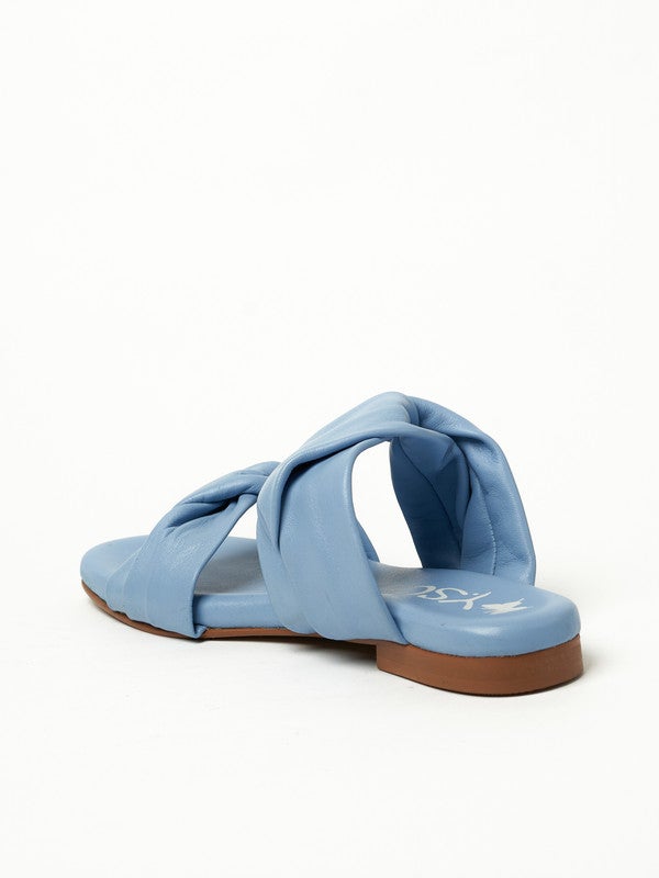 Y.SO Ladies Flat Sandals Blue | Made In India