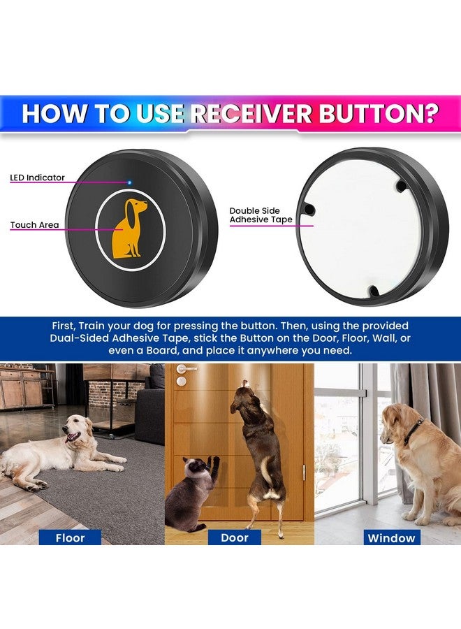 Premium Dog Potty Training Bell - Wireless Doorbell System With 55 Melodies & 5-Level Volume Control | Elegant Pet Communication Tool With One Transmitter & Receiver