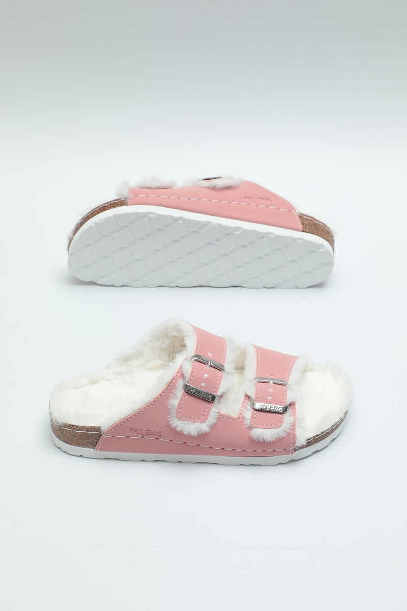 Paleng Cork Sole Winter Women's Slippers