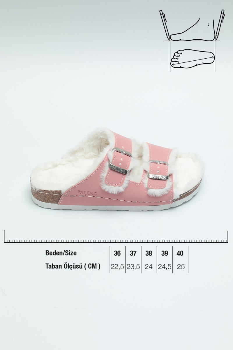 Paleng Cork Sole Winter Women's Slippers