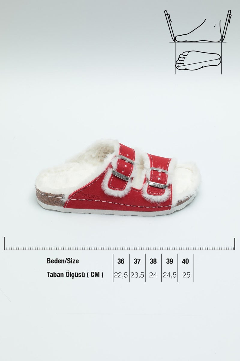 Paleng Cork Sole Winter Women's Slippers