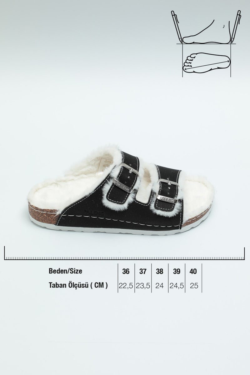 Paleng Cork Sole Winter Women's Slippers