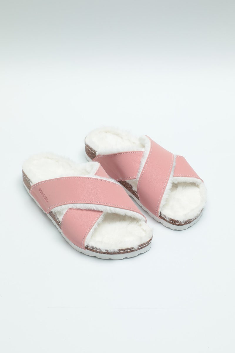 Paleng Cork Sole Winter Women's Slippers