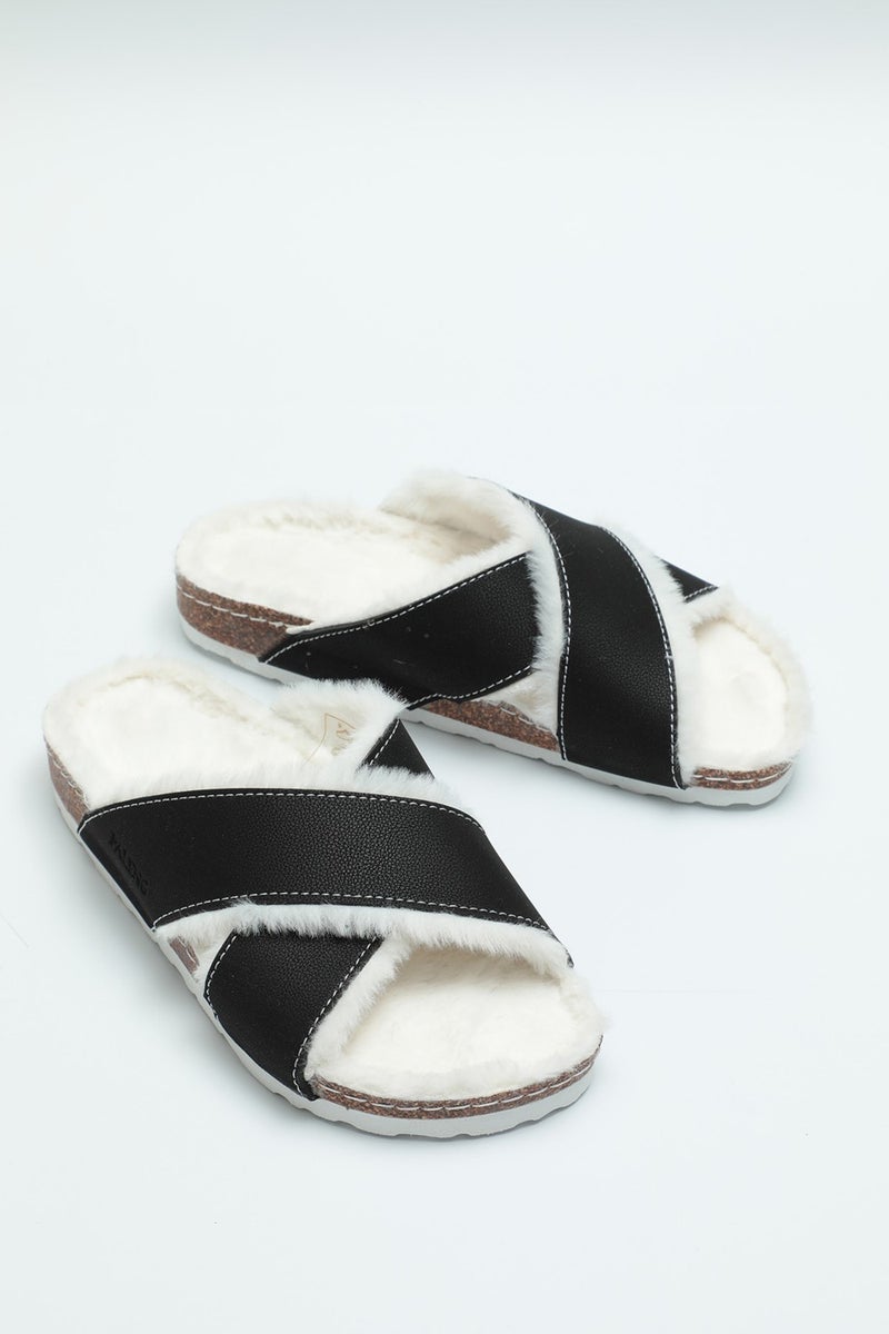 Paleng Cork Sole Winter Women's Slippers