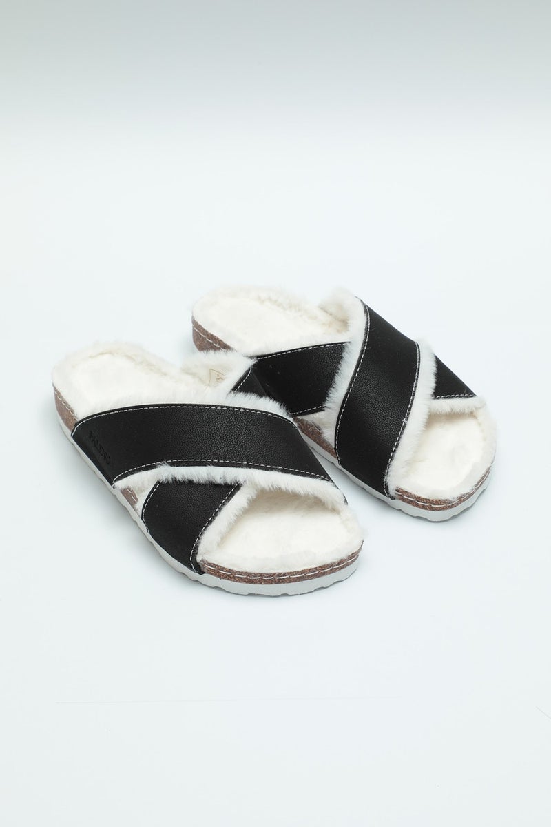 Paleng Cork Sole Winter Women's Slippers