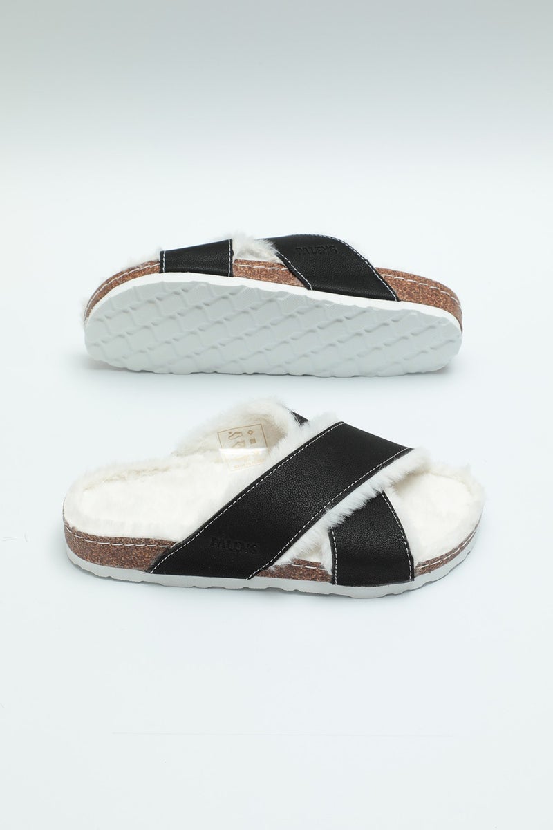 Paleng Cork Sole Winter Women's Slippers