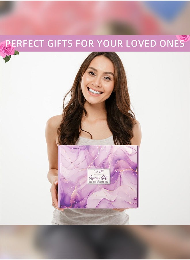 Spa Gift Set for Women, Lavender Essentials Bath and Body 12 items Set - with Bathrobe, Towel, Slippers,Gifts for Girlfriend, Sister, Mom; Mothers Day Gifts, Birthday Gifts for Women