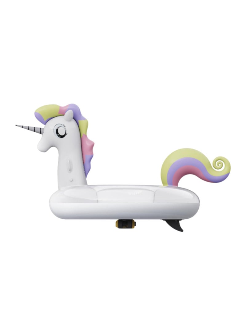 MADNESS SPORTS TRADING LEFEET Unicorn Shaped Inflatable Rider Float with Remote Control Seagull C1 Accessories Can Use in Swimming Pools Sea Also Used for Kids.