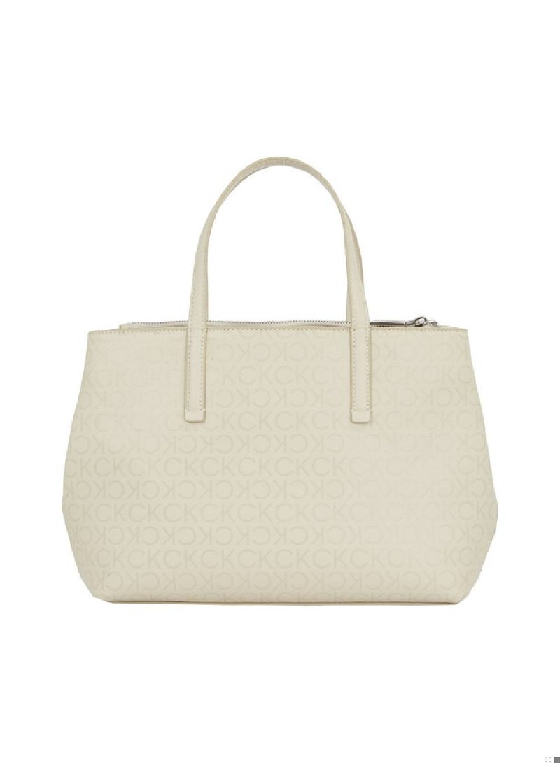 Women's Ck Must Tote Bag - Polyester, Beige