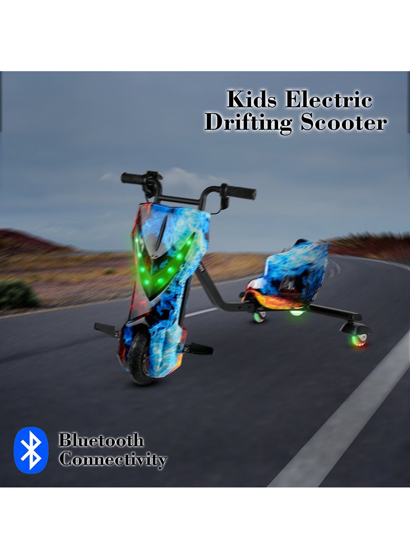 36V High-Power 360° Electric Stunt Drifting Scooter For Kids & Adults - Adjustable Body With Bluetooth & Protective Gear, 3 Speed Modes, 250W Brushless Motor, 8-15 Km/H With 80 Kg Load, Age 6+ Noon Exclusive Series - Multi