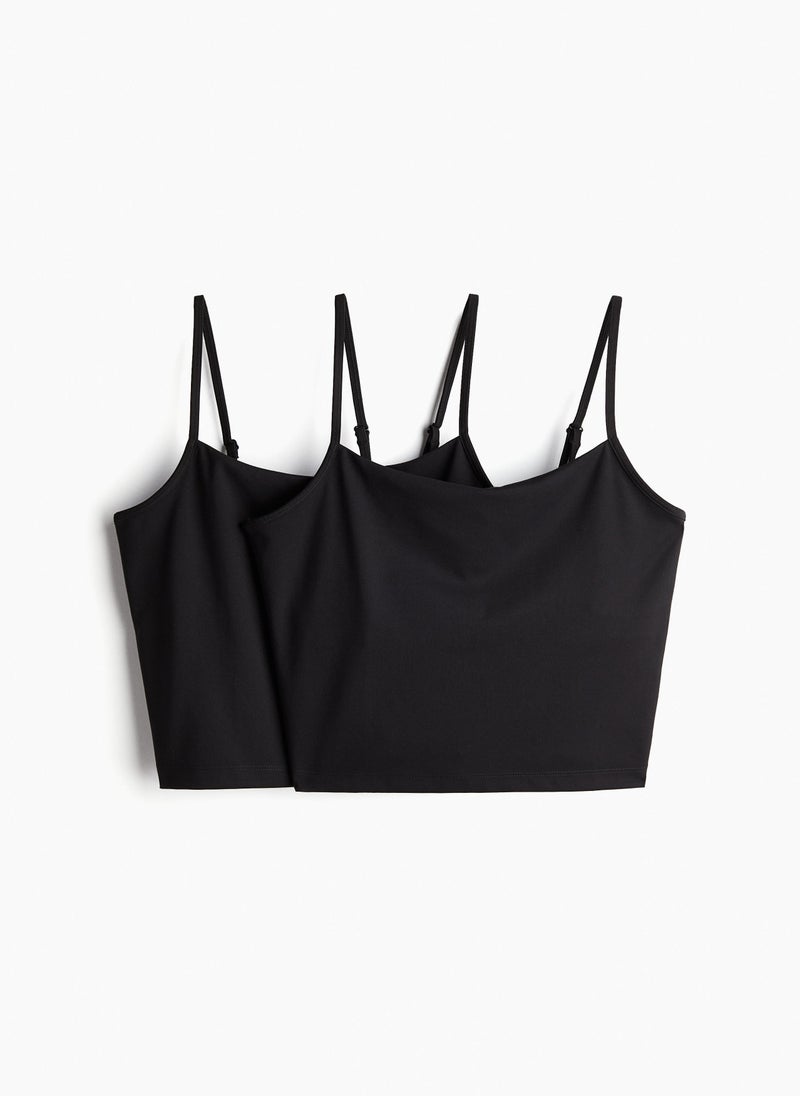 2-Pack Integral-Bra Sports Tops