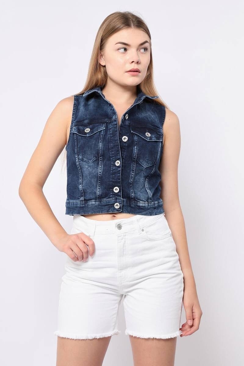 Women's Dark Blue Vest