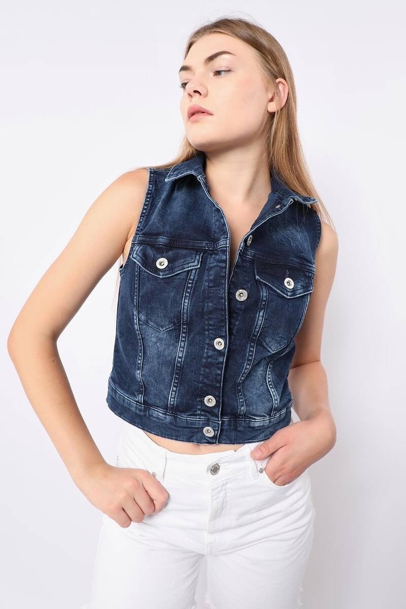 Women's Dark Blue Vest