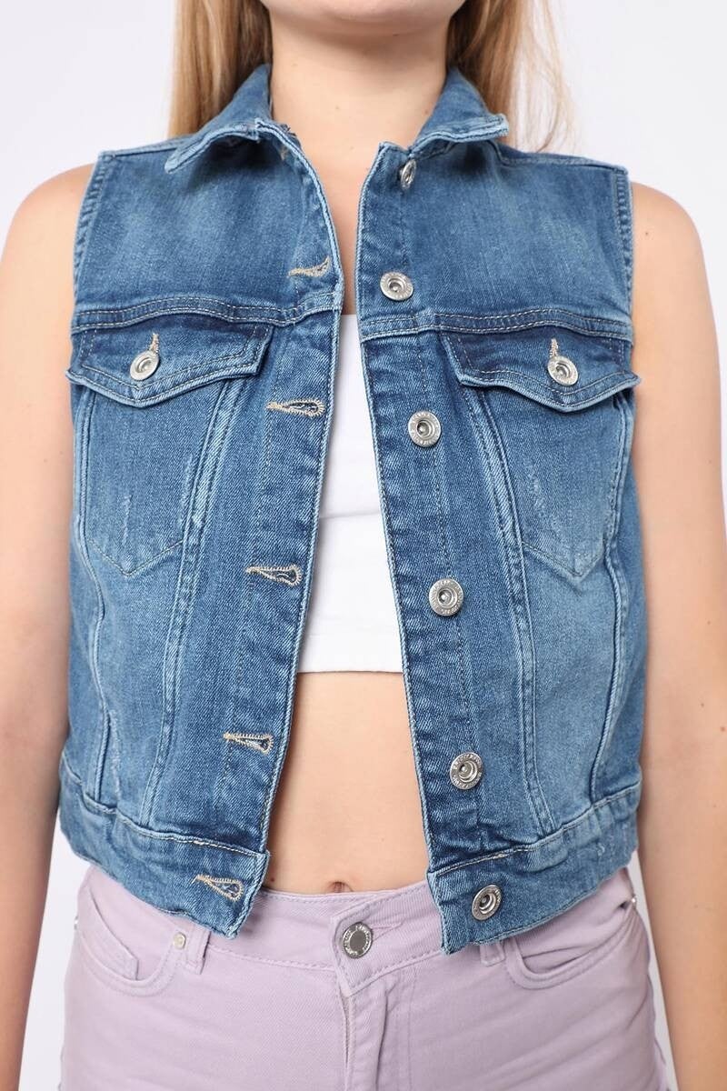 Women's Blue Vest