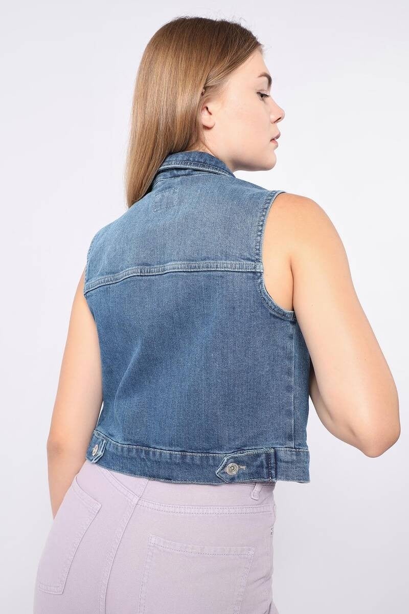 Women's Blue Vest