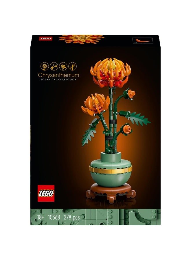 Icons Chrysanthemum Flower Decor 10368 Building Toy Set (278 Pieces)