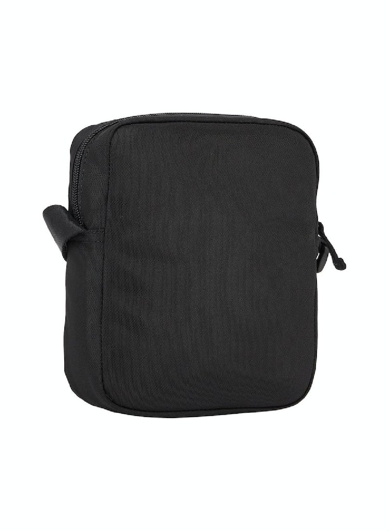 Men's Essential Logo Small Reporter/ Messenger  Bag -  Textured finish, Black