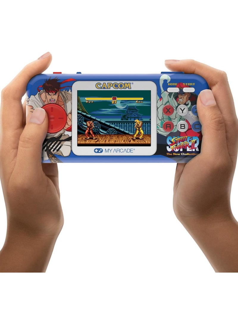 My Arcade Street Fighter II Pocket Player: Portable Game System with 2 Games, 2.75