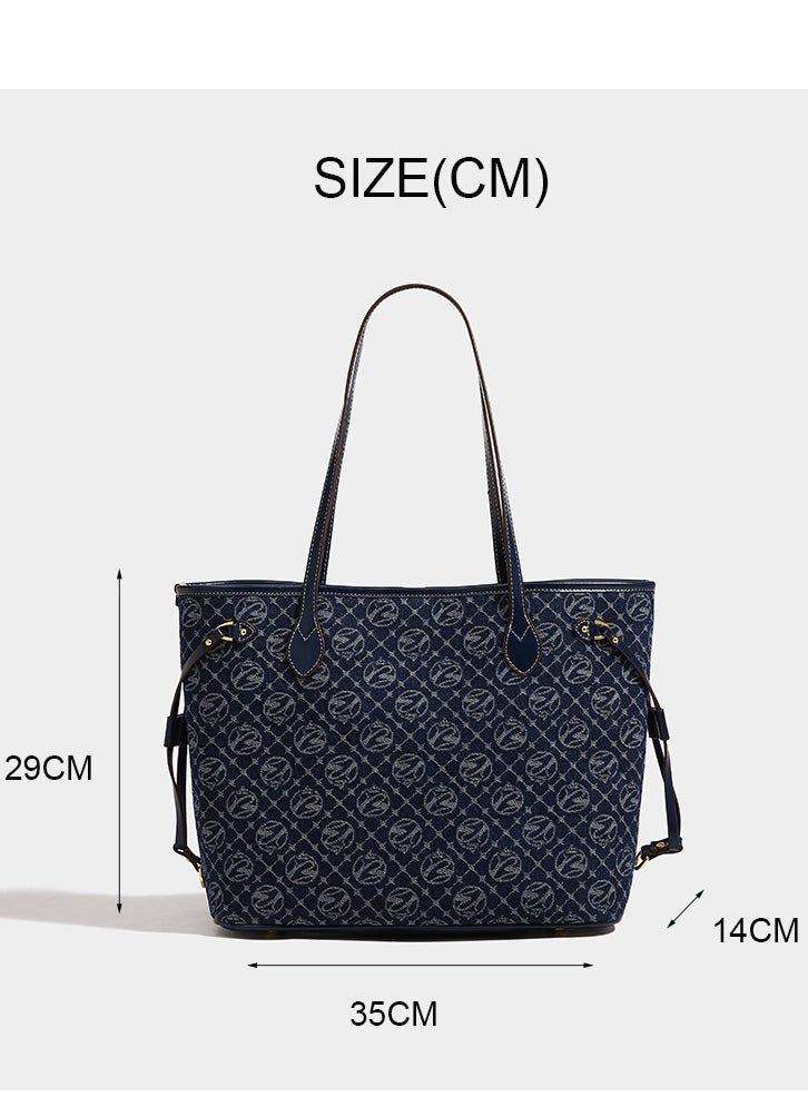 Large Capacity Casual Versatile Tote Bag Women's Commuter Bags One Shoulder Handbag for Daily Use,Shopping,Commuter,Work,Office