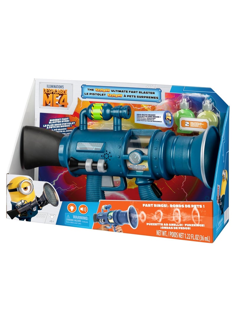 Despicable Me 4: The Ultimate Fart Blaster, Fires Real Fart Fog Rings and Projects a Minion Image, 15 Different Fart Sounds