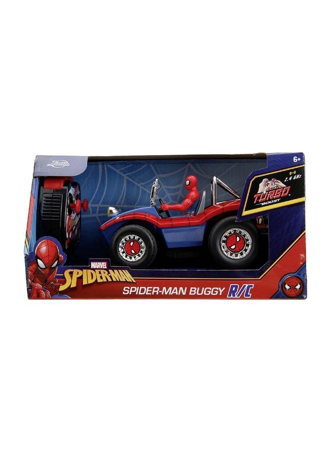 Jada Marvel Spider-Man 2.4 GHz RC Buggy Car with Spider-Man Figure (1:24)