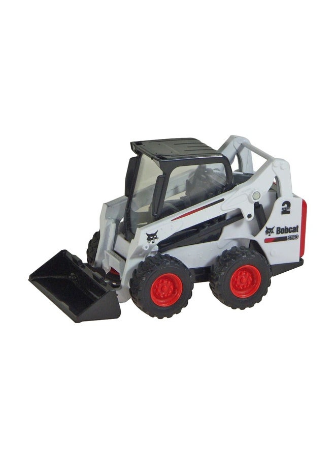 Bburago Bobcat Skid-Steer Loader Die-cast Vehicle with Bucket (10 cm)