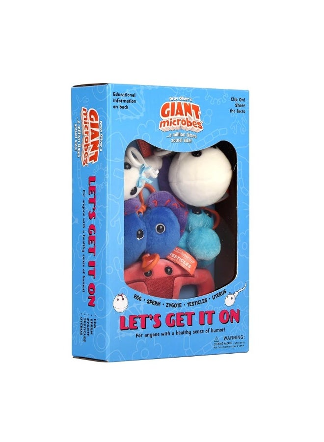 GIANTmicrobes Lets Get it On Themed Gift Box  Learn about the Reproductive System with Set of 3 cells Unique Gift for Friends Students Scientists Educators Anyone with a Healthy Sense of Humor