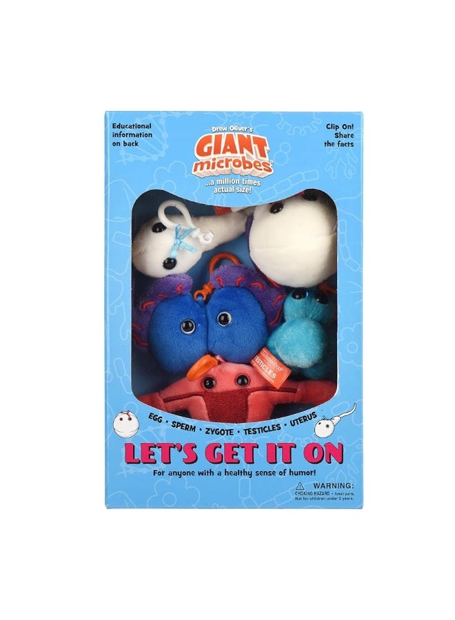 GIANTmicrobes Lets Get it On Themed Gift Box  Learn about the Reproductive System with Set of 3 cells Unique Gift for Friends Students Scientists Educators Anyone with a Healthy Sense of Humor